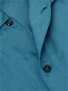 Monitaly - 50's Milano Lyocell Shirt - Blue