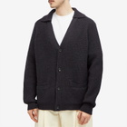 MHL by Margaret Howell Men's Collared Knit Cardigan in Ink