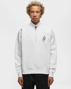 Jw Anderson Padlock Half Zip Sweatshirt White - Mens - Half Zips