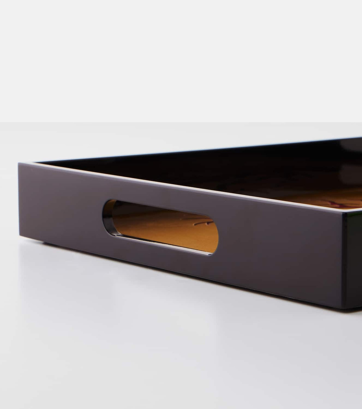 Les-Ottomans Lacquered wooden decorative tray