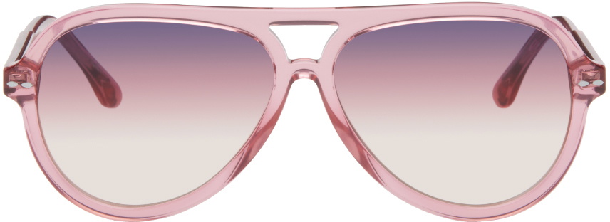 Isabel Marant Pink Aviator Sunglasses