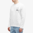 By Parra Men's Chair Pencil Long Sleeve T-Shirt in White