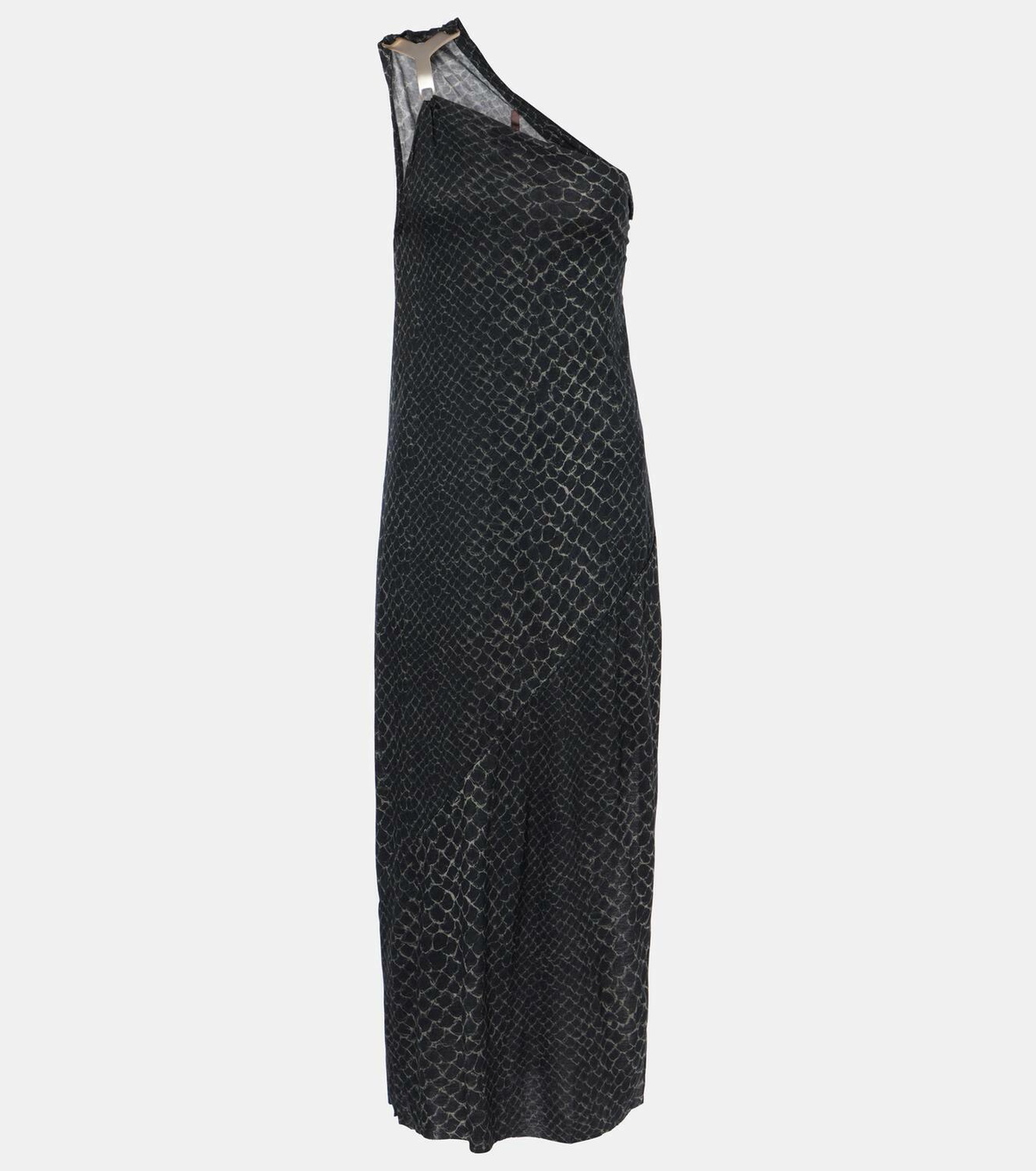 Rick Owens Hydra one-shoulder midi dress Rick Owens