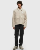 Calvin Klein Jeans TEXTURED WOOL JACKET Beige Mens Bomber Jacket
