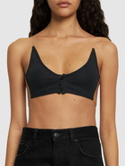 Y/PROJECT Ribbed Jersey Invisible Straps Bra Top