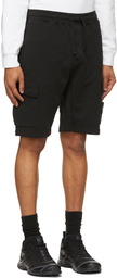 Stone Island Black French Terry Bermuda Shorts