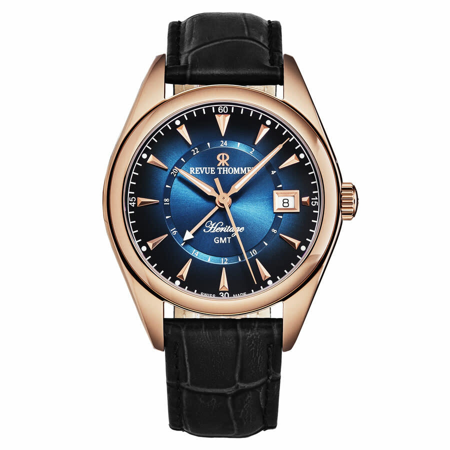 Revue Thommen Heritage Automatic Blue Dial Mens Watch 21010.2465