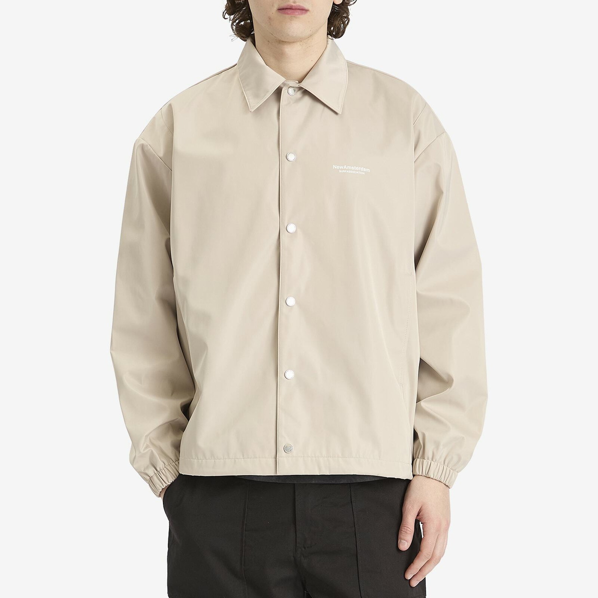 New Amsterdam Surf Association Men's Logo Coach Jacket in Warm