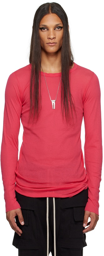 Photo: Rick Owens SSENSE Exclusive Pink KEMBRA PFAHLER Edition Long Sleeve T-Shirt