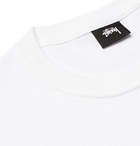 Stüssy - Logo-Print Cotton-Jersey T-Shirt - White