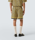 Valentino Printed cotton poplin shorts