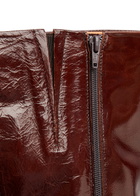 Miista Donna 65 Crinkled Patent-leather Knee-high Boots Brown