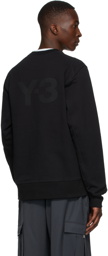 Y-3 Black Logo Crew Sweatshirt