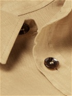 Brioni - Vagabond Linen and Cotton-Blend Overshirt - Brown