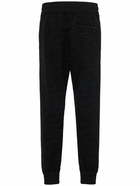 DOLCE & GABBANA - Flocked Logo Cotton Jersey Sweatpants