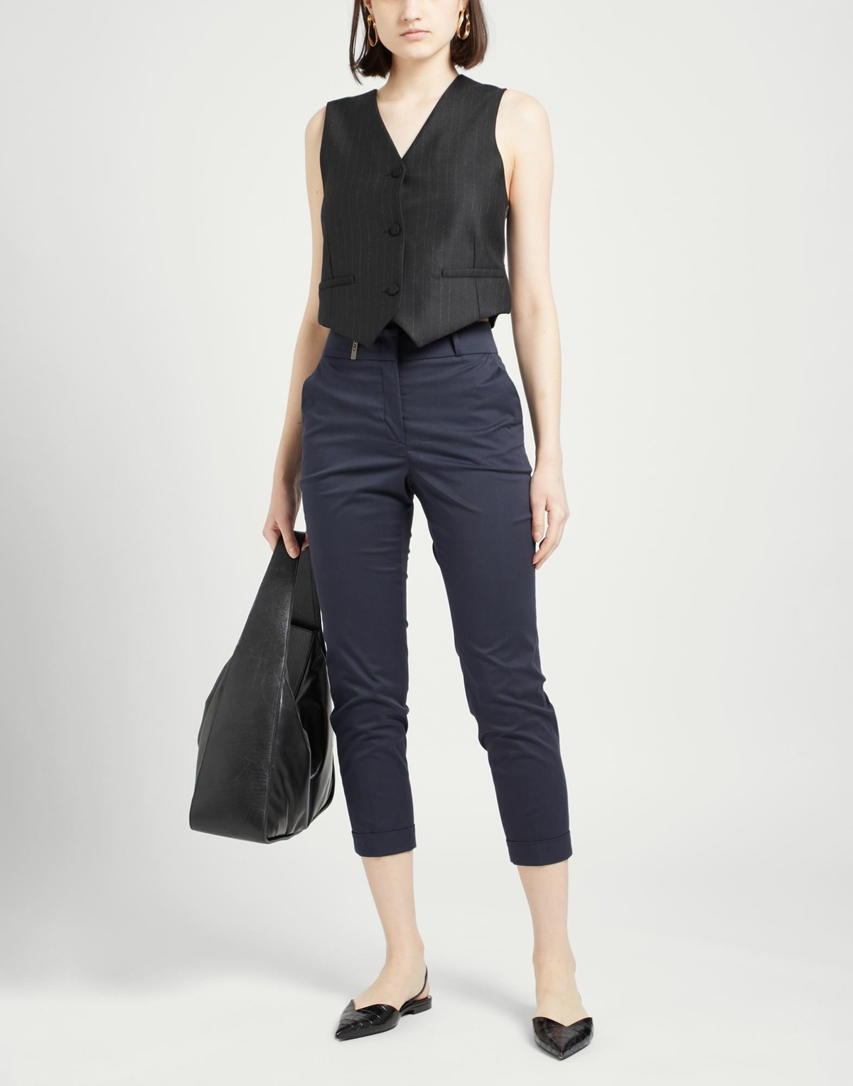 Peserico Womens Pants Midnight in Blue