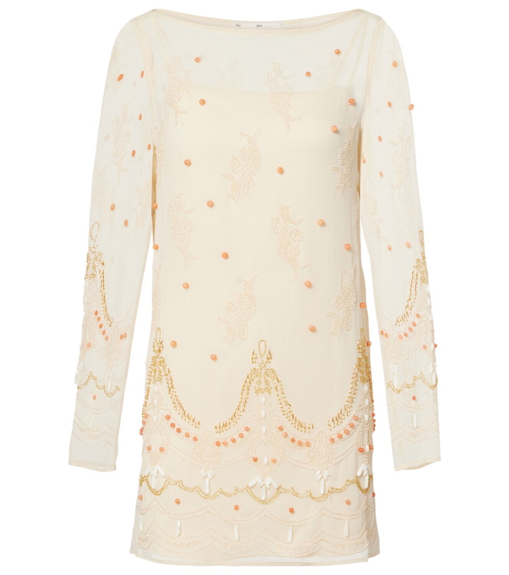 Photo: Xu Zhi Embellished chiffon minidress