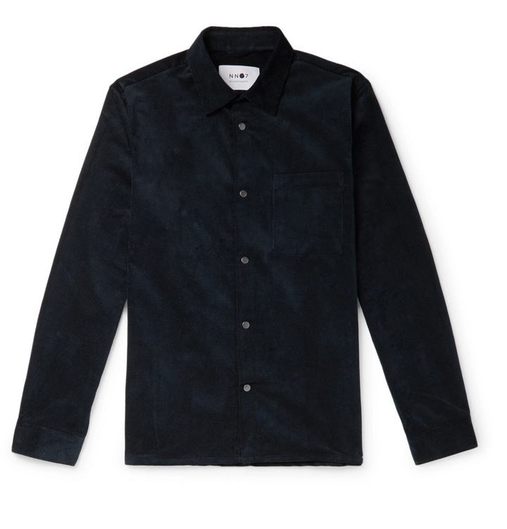 Photo: NN07 - Basso 1427 Cotton-Corduroy Overshirt - Blue