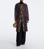 Dries Van Noten Small floral jacquard top-handle bag