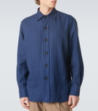 Rubinacci Striped linen and wool shirt