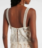Johanna Ortiz Embroidered voile top