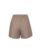 MC2 Saint Barth Woman Cotton Striped Pull Up Shorts Meave
