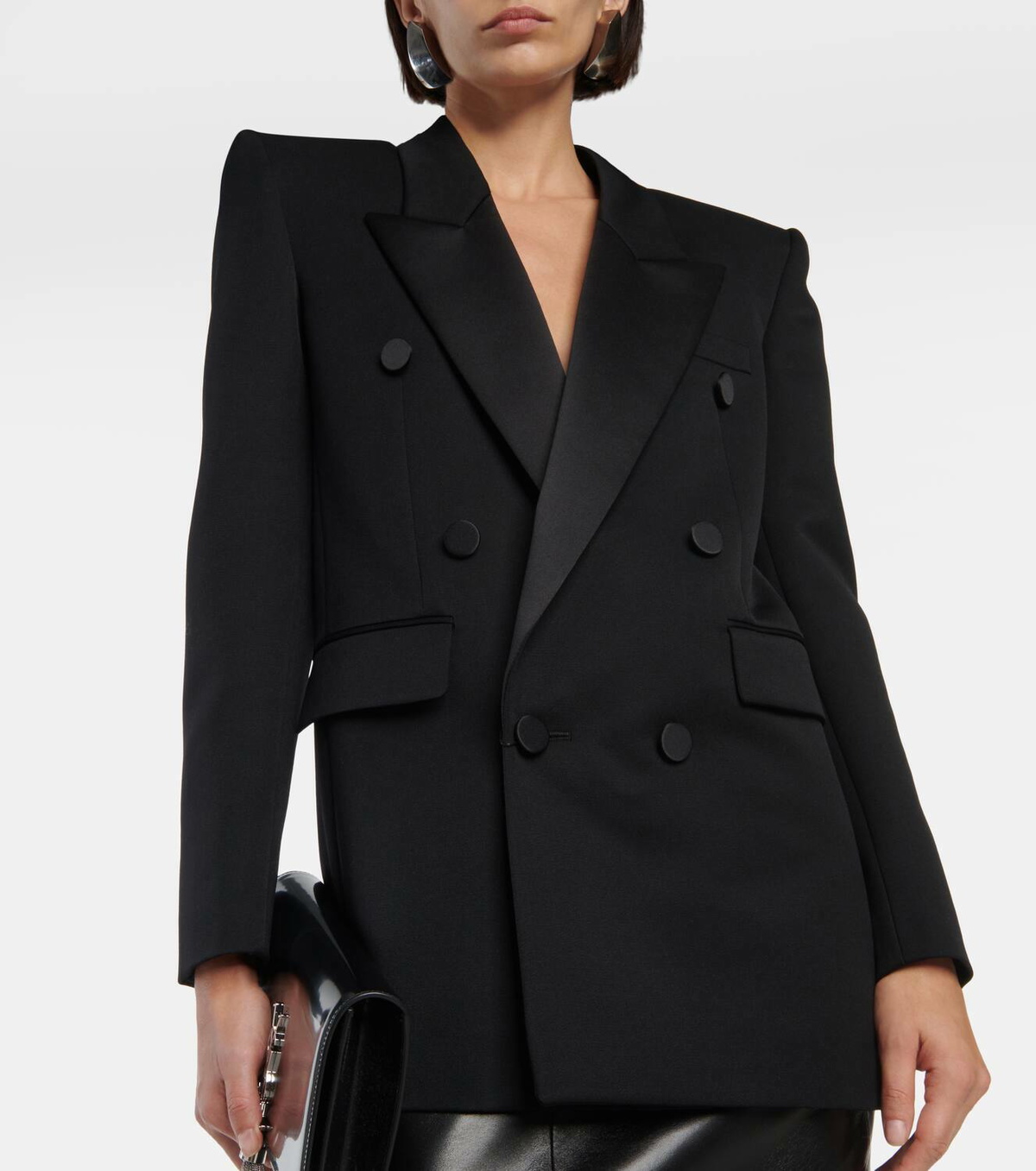 ジャケット Saint Laurent Grain De Poudre Tuxedo Jacket Saint Laurent Grain de poudre tuxedo jacket Saint Laurent