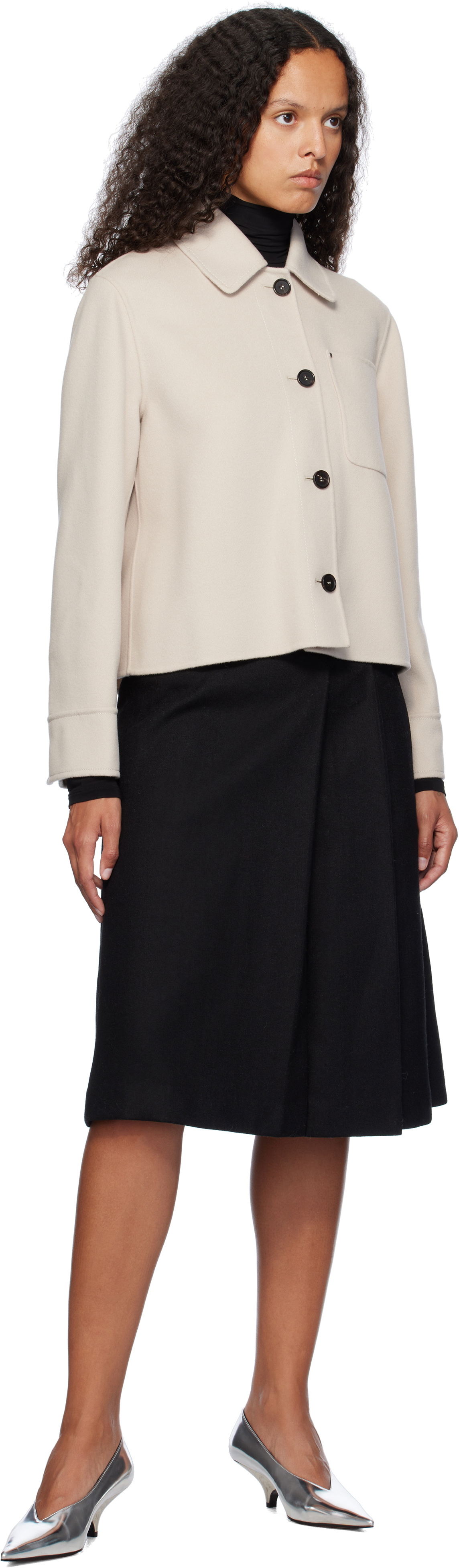 Max Mara Taupe Wolf Jacket