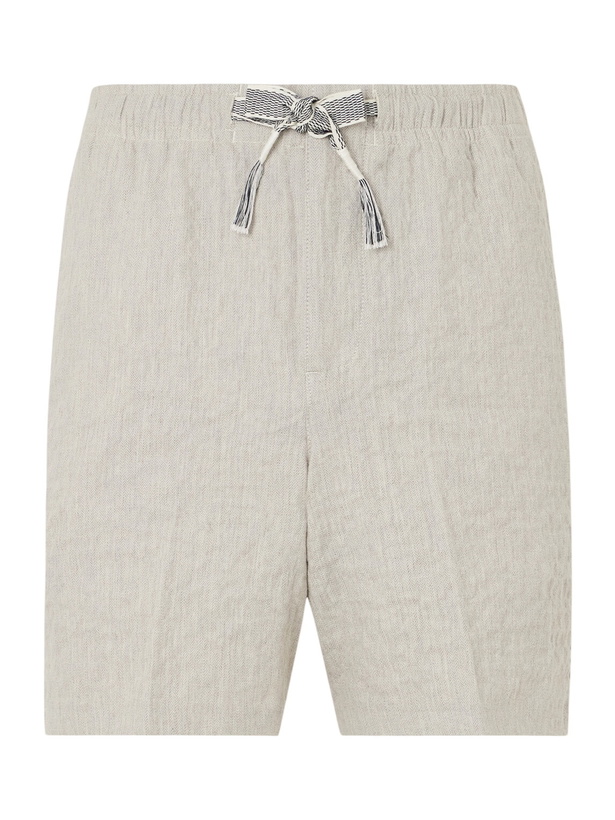 Photo: Orlebar Brown - Alex Straight-Leg Cotton-Blend Drawstring Shorts - Neutrals