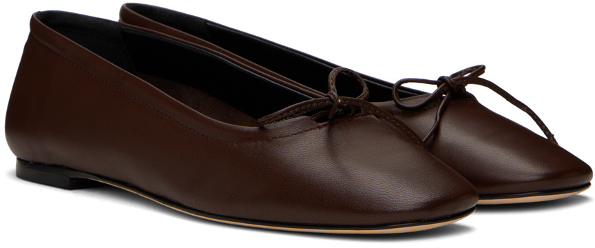 Aeyde Brown Delfina Ballerina Flats