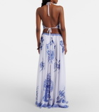 Bananhot Riley printed cotton maxi dress