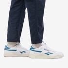 Reebok Men's Club C Revenge Sneakers in White/Steely Blue/Chalk