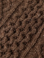 Alex Mill - Cable-Knit Merino Wool-Blend Sweater - Brown