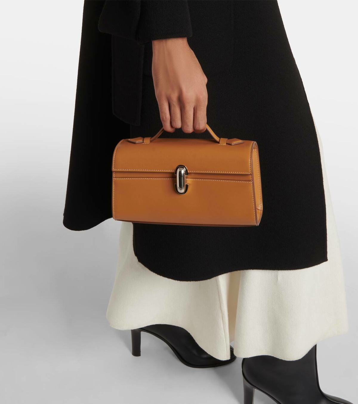 Savette Symmetry Pochette leather tote bag Savette