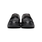 Alexander McQueen Black Leather Boat Shoes