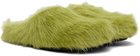 Marni Green Fussbett Sabot Slip-on Loafers