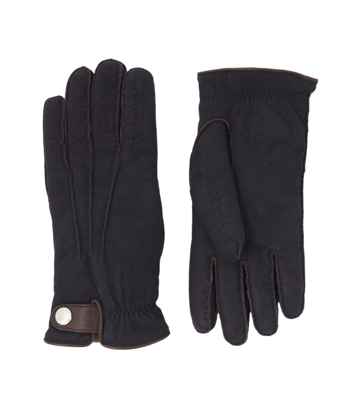 Photo: Brunello Cucinelli Leather-trimmed shearling gloves