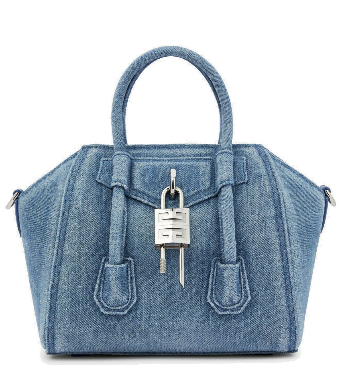 Givenchy Antigona Lock Mini denim tote bag Givenchy