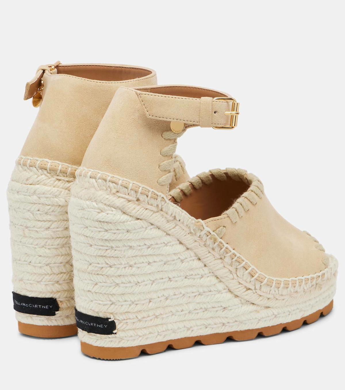 Stella McCartney Faux suede wedge espadrilles