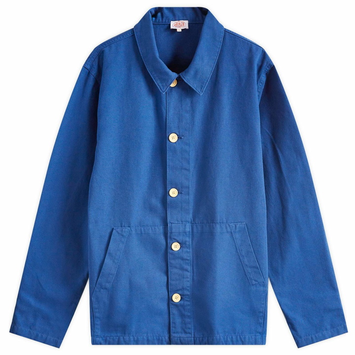 Photo: Armor-Lux Men's Fisherman Chore Jacket in Ocean