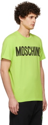 Moschino Green Logo Print T-Shirt