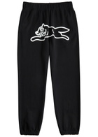 Ice Cream Running dog Cotton Sweatpants Black