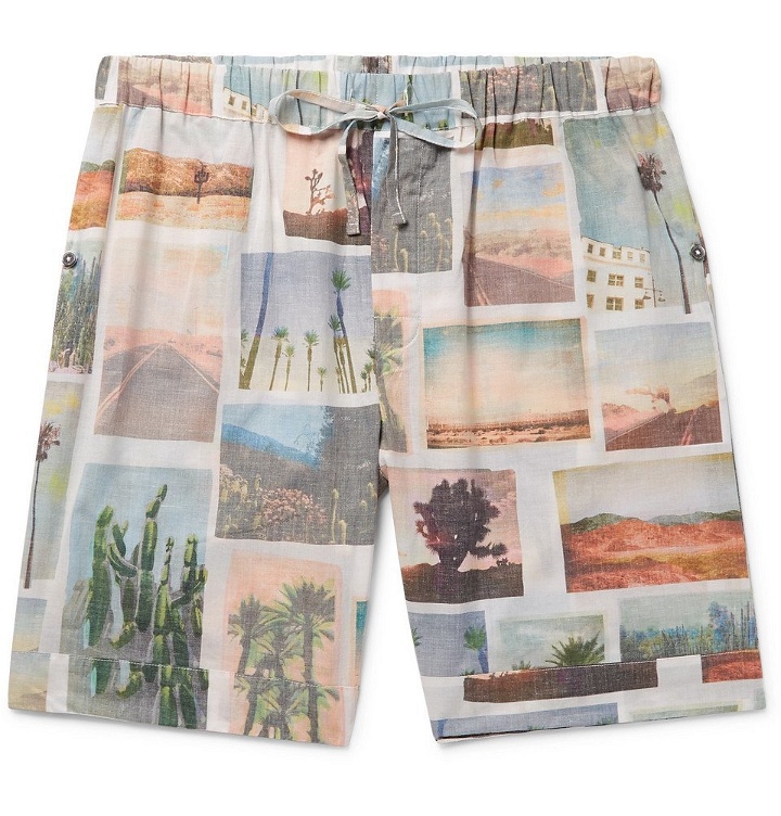 Photo: Desmond & Dempsey - Printed Cotton Pyjama Shorts - Multi