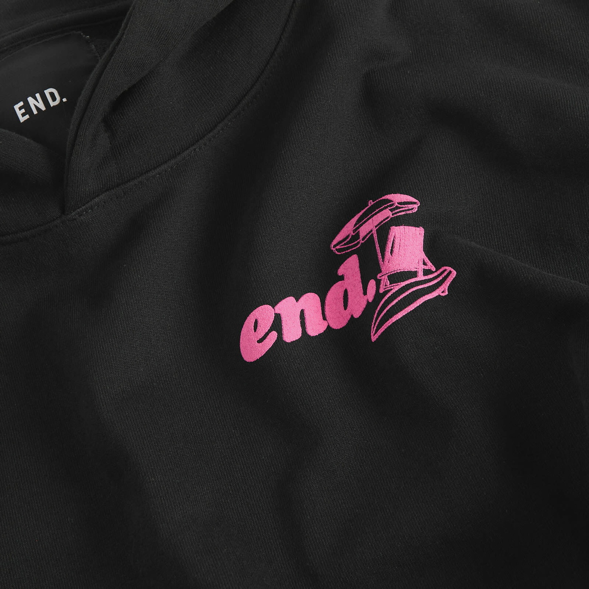 END. Coastal Board Repairs Hoody in Black