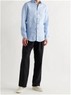 GIORGIO ARMANI - Linen Shirt - Blue