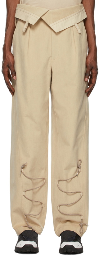 Photo: Jacquemus Beige La Montagne 'Le Pantalon Asao' Trousers