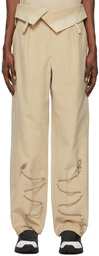 Jacquemus Beige La Montagne 'Le Pantalon Asao' Trousers