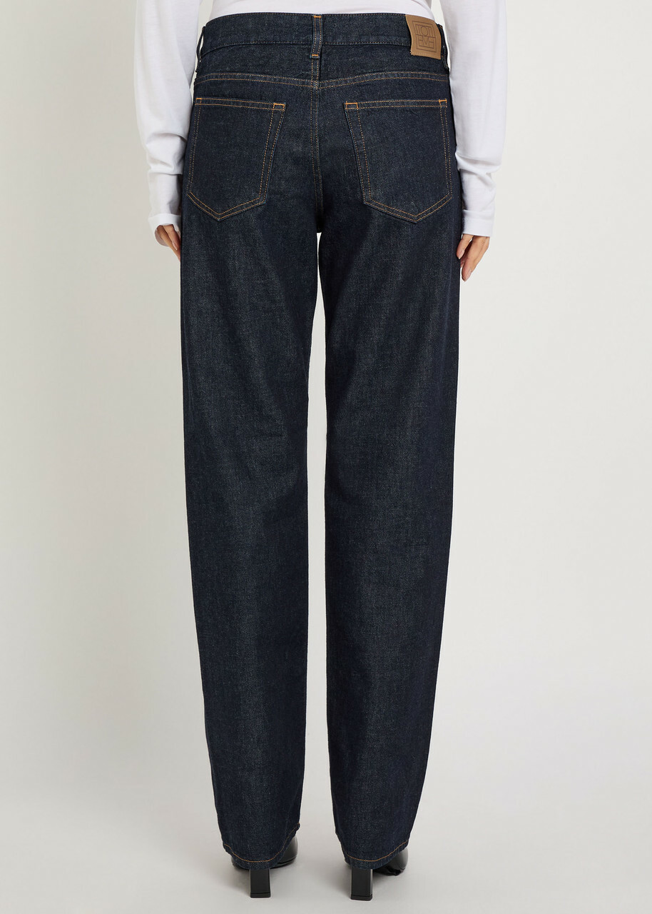 Toteme Straight-leg Jeans Dark Blue