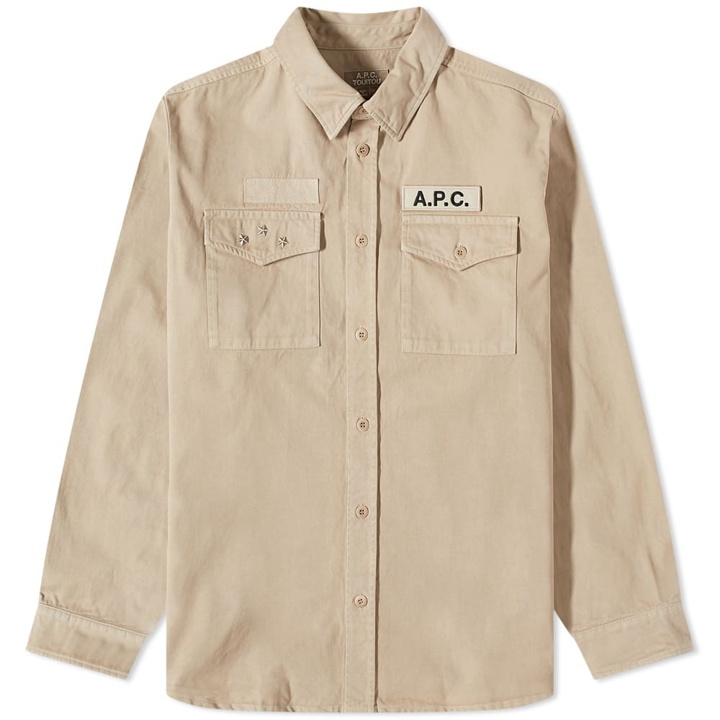 Photo: A.P.C. x Jean Touitou Mainline Overshirt in Beige