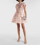 Zimmermann Matchmaker floral linen and silk minidress